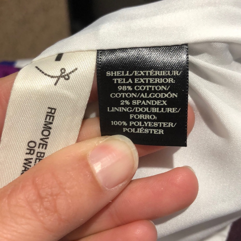 Ann Taylor purple and blue print skirt size 8 - Picture 8 of 8